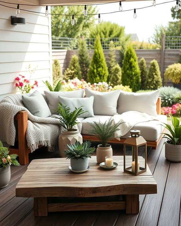 cozy outdoor social retreat