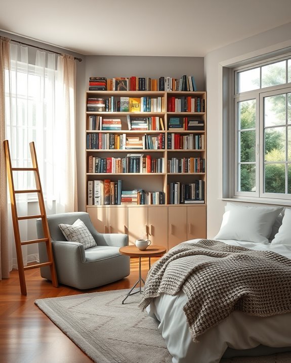 cozy personal library nook