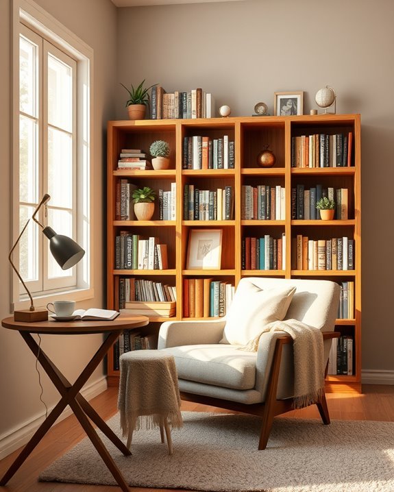 cozy personal library nook