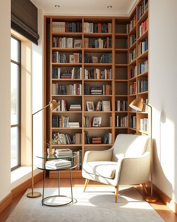 cozy personalized reading nook