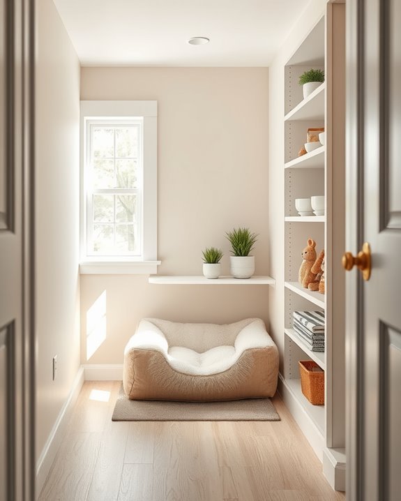 cozy pet nook setup