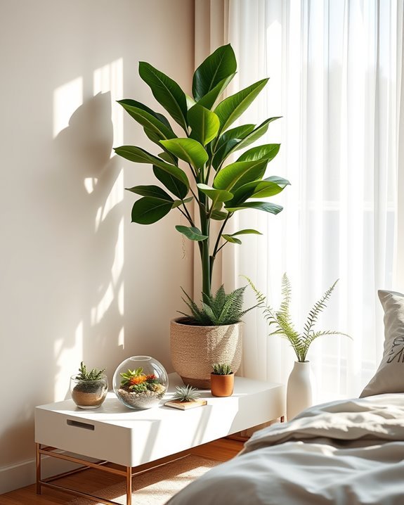 cozy plant corner design