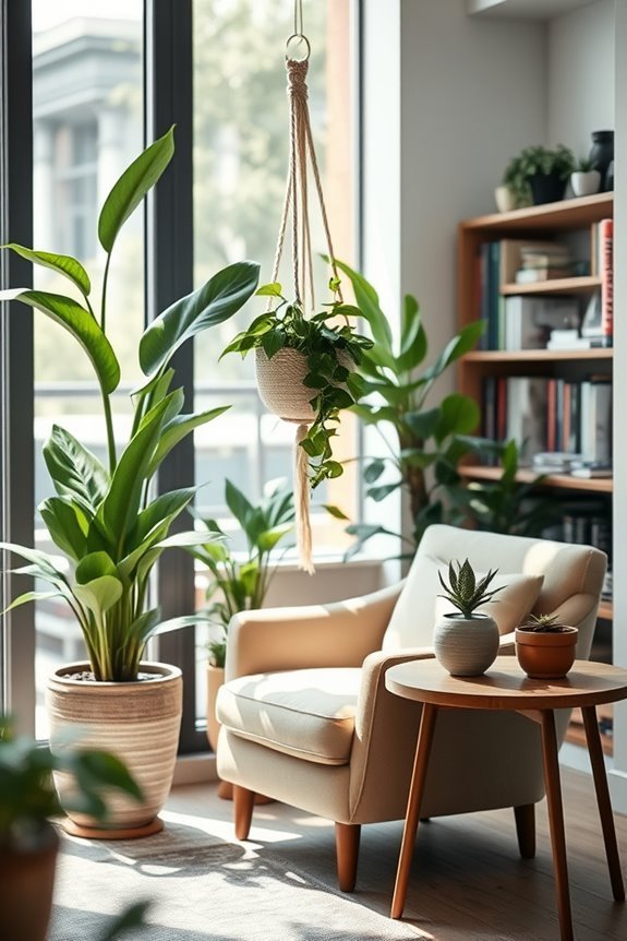 cozy plant corner oasis
