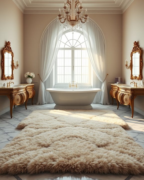 cozy plush bathroom rugs