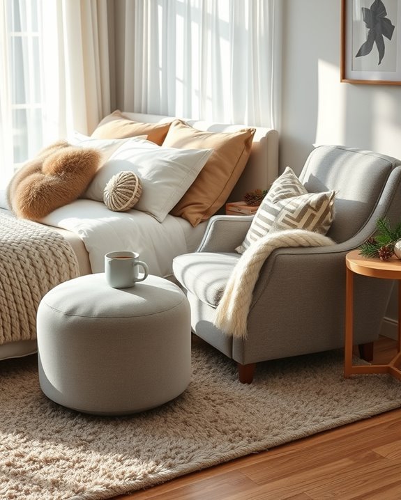 cozy plush seating options