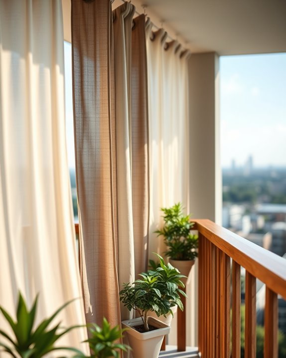 cozy privacy with textiles