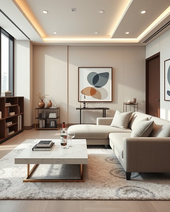 cozy private lounge areas