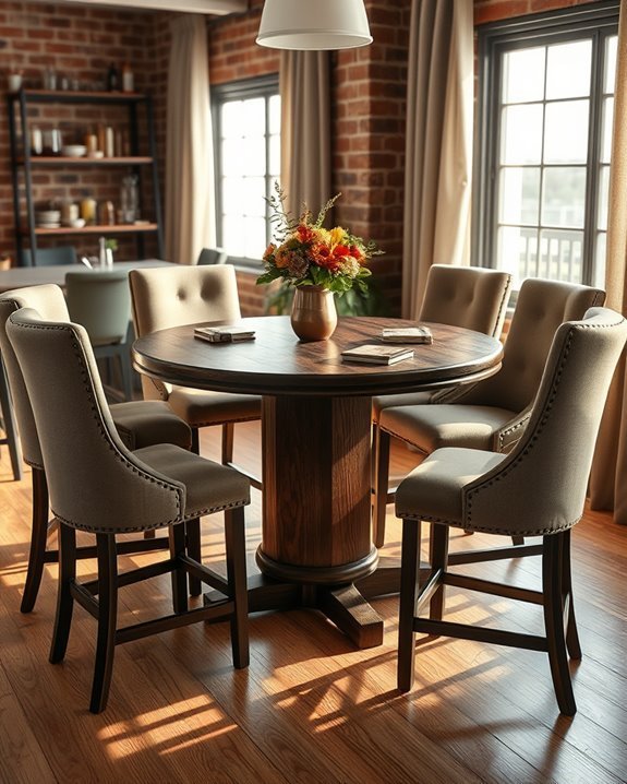 cozy pub style dining