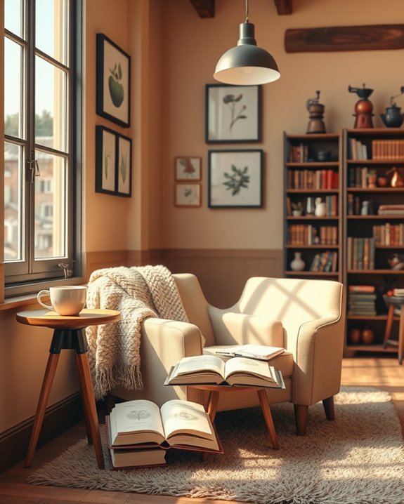 cozy reading corners created