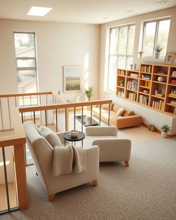cozy reading loft design
