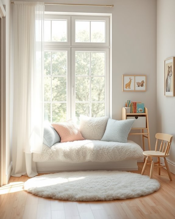 cozy reading nook creation