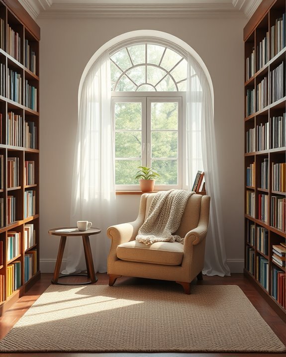 cozy reading nook design