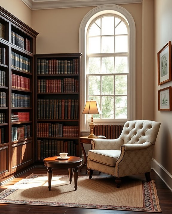 cozy reading nook design