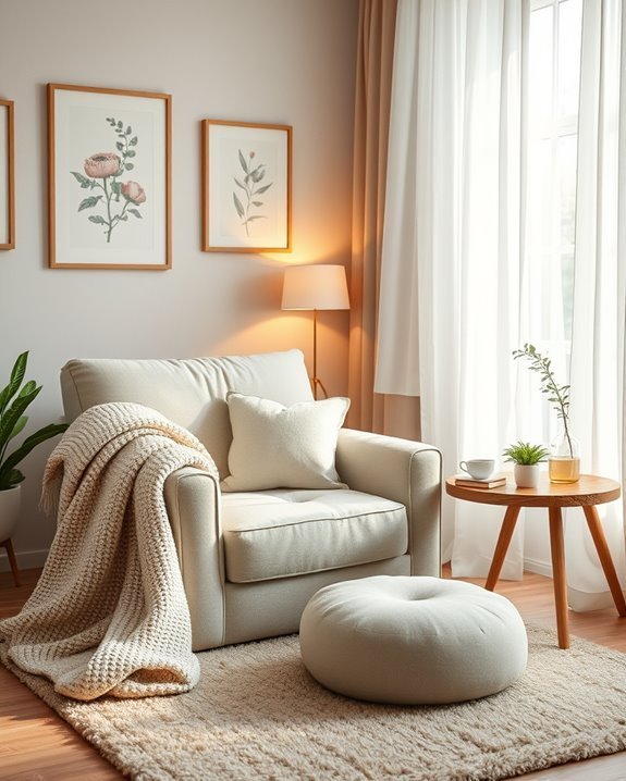 cozy reading nook design
