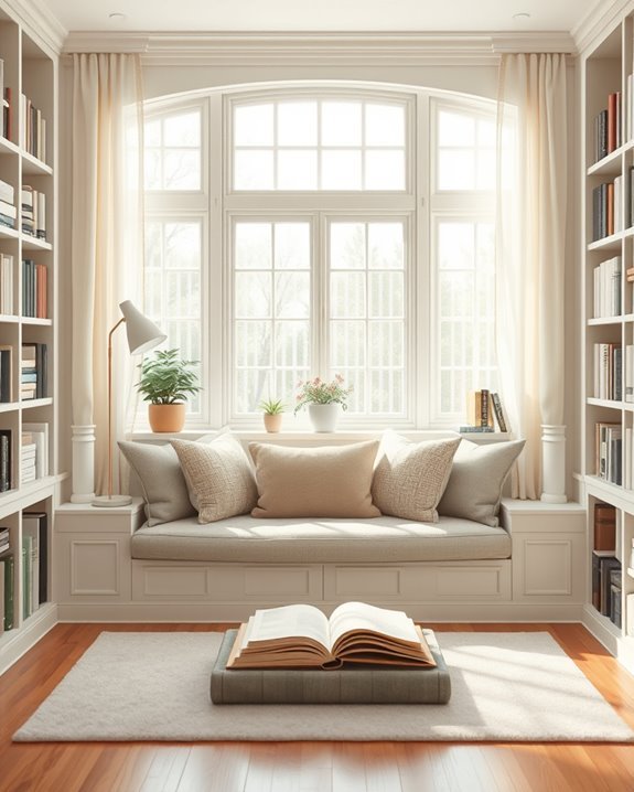 cozy reading nook design