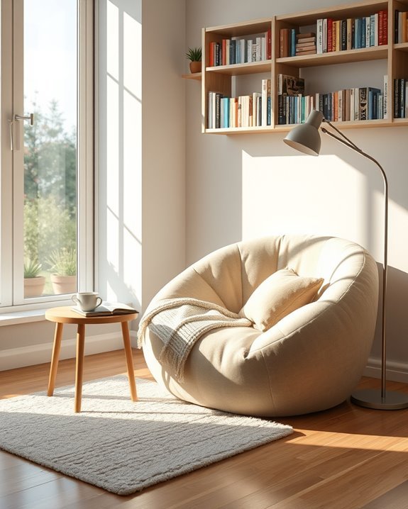 cozy reading nook design