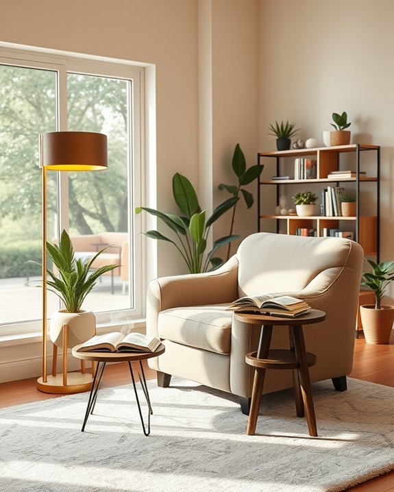 cozy reading nook design