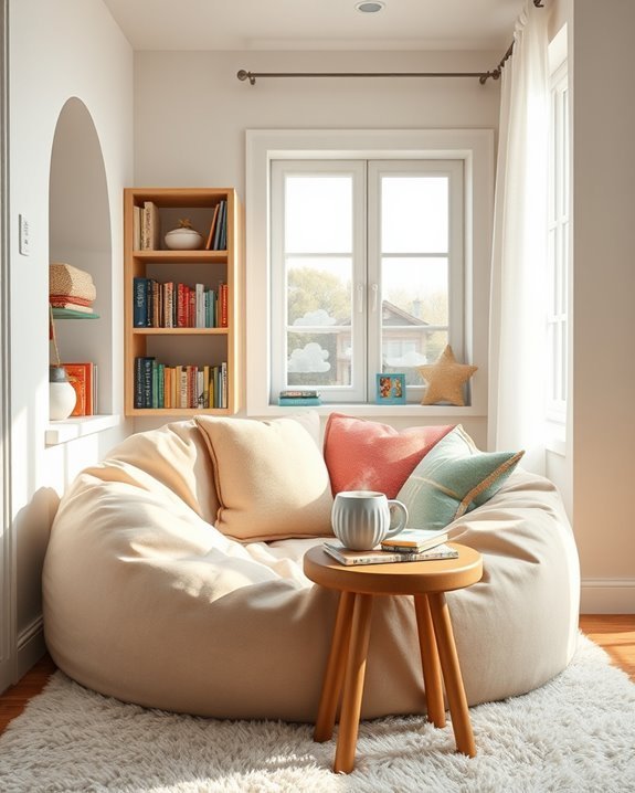 cozy reading nook design