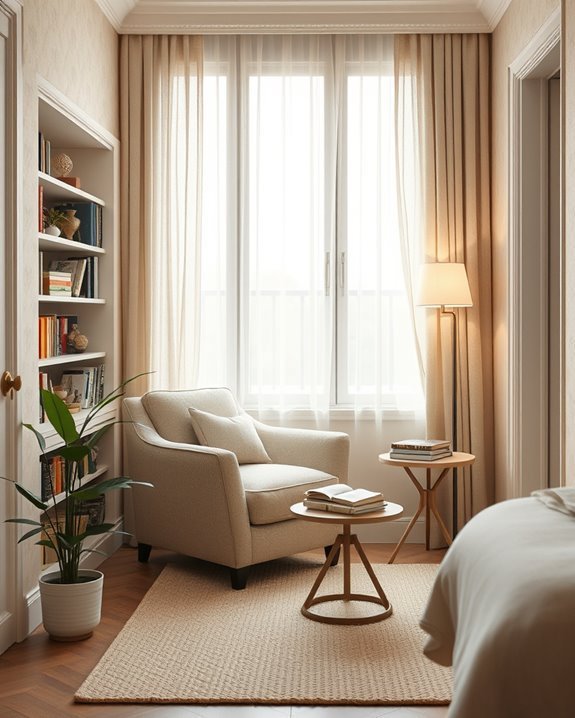 cozy reading nook design