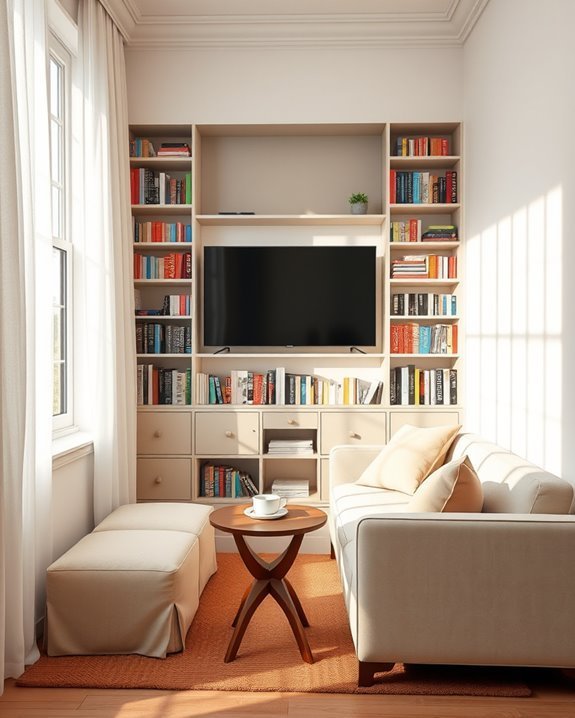 cozy reading nook setup