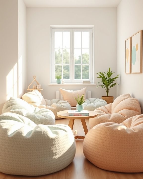 cozy reading nook setup