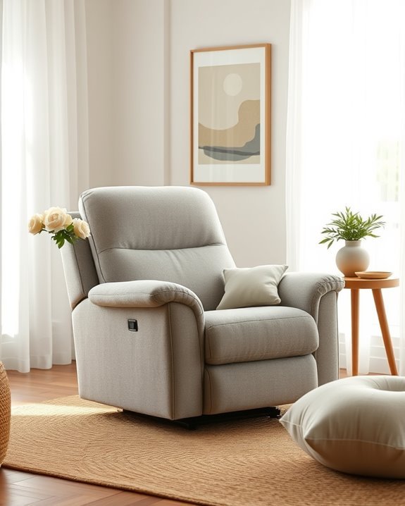 cozy recliners enhance elegance