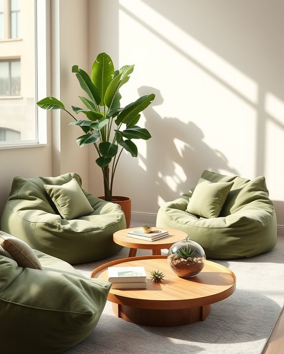 cozy relaxation area established