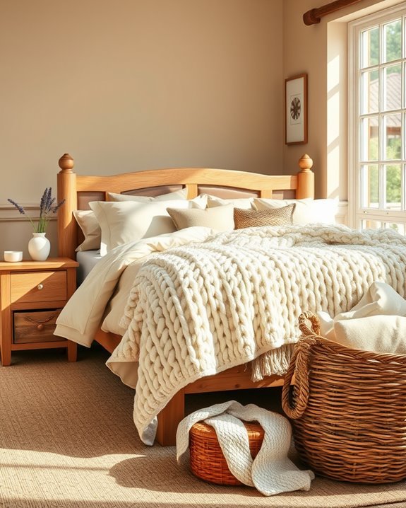 cozy rustic bedroom accent