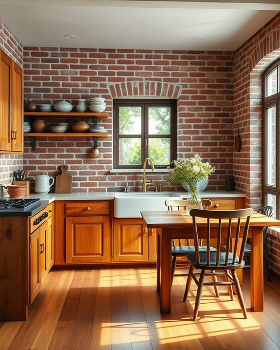 cozy rustic cottage kitchen