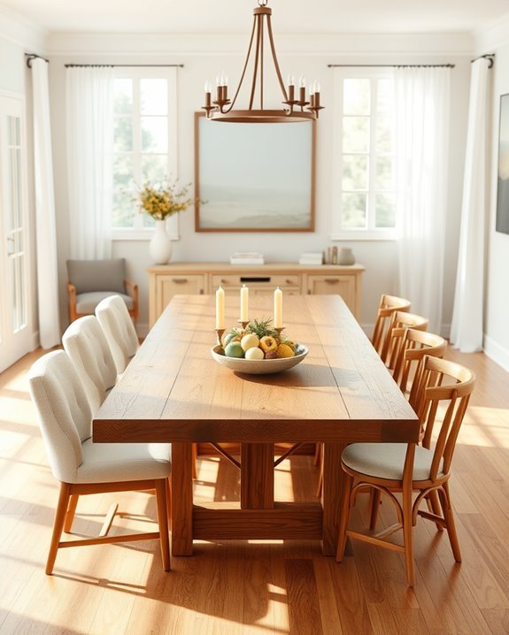 cozy rustic dining room