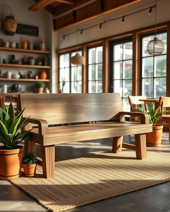 cozy rustic farmhouse seating