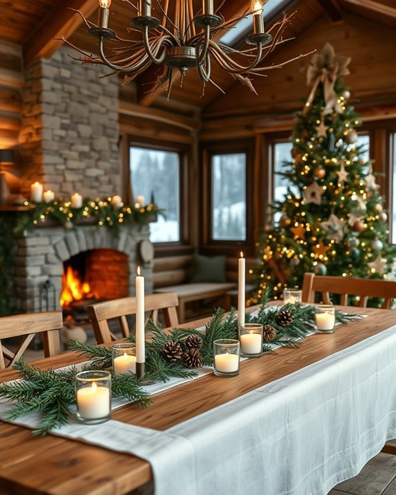 cozy rustic holiday gathering