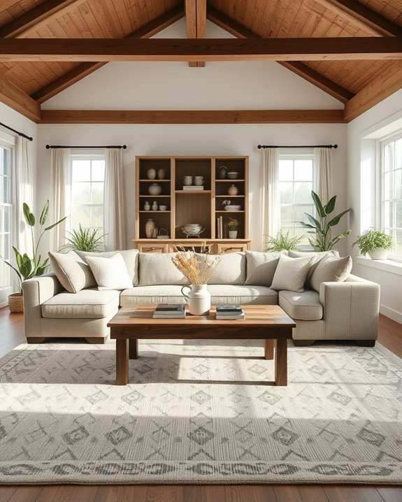 cozy rustic living room rugs