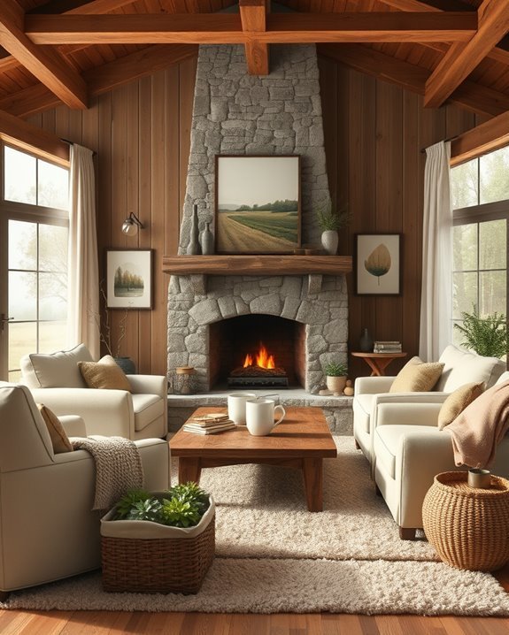 cozy rustic nature retreat