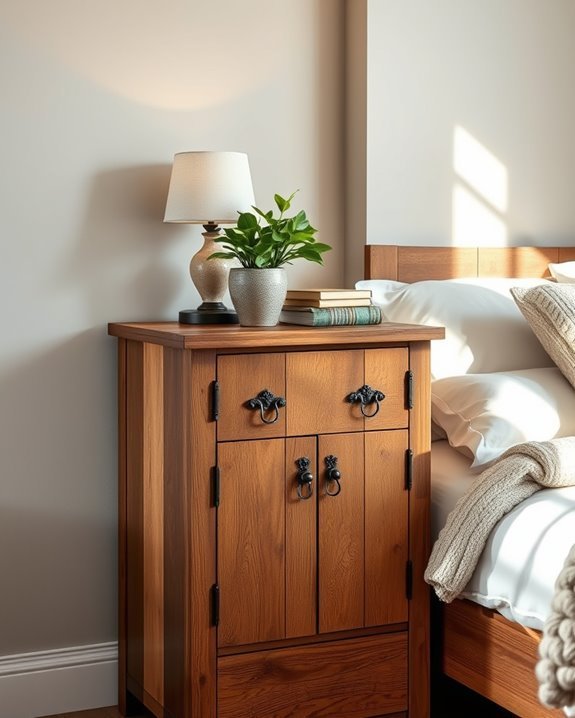 cozy rustic wooden cabinets