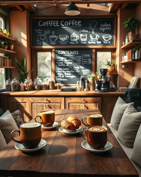 cozy seasonal beverage offerings