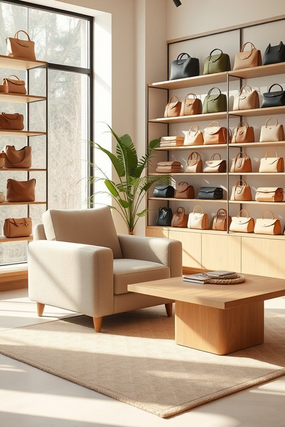 cozy seating enhances shopping experience