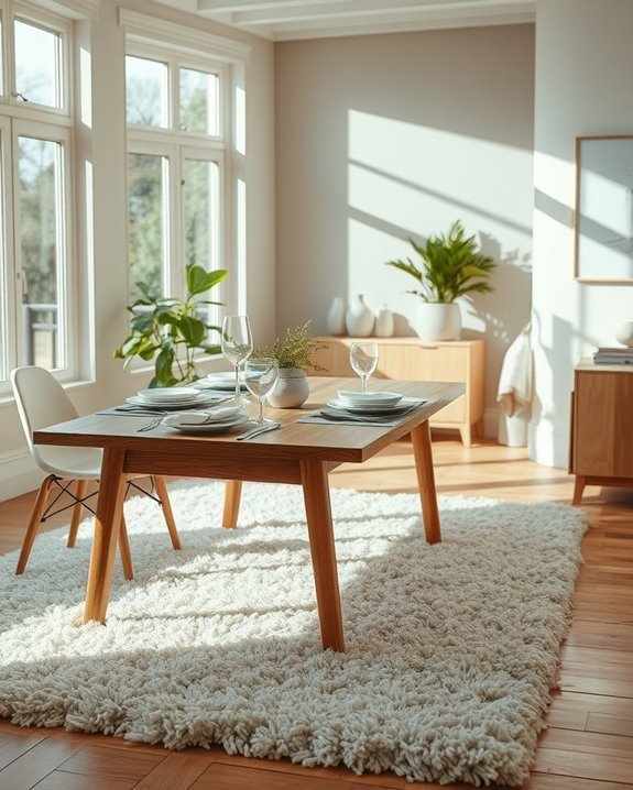 cozy shag rugs enhance comfort