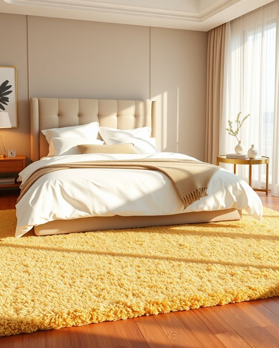 cozy soft gold rugs