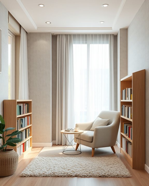 cozy soundproof reading sanctuary