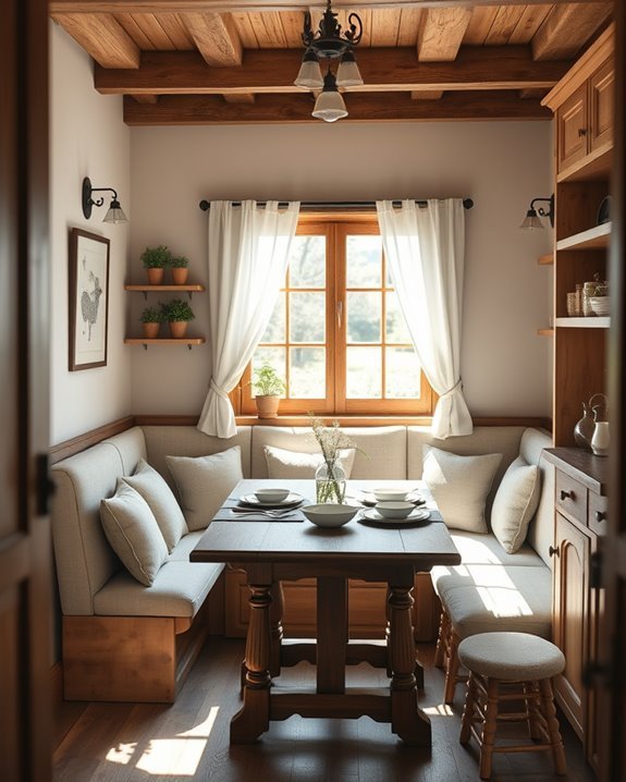 cozy storage dining nooks