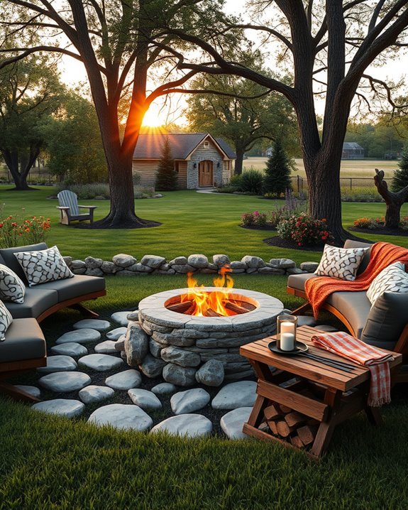 cozy storytelling around fire