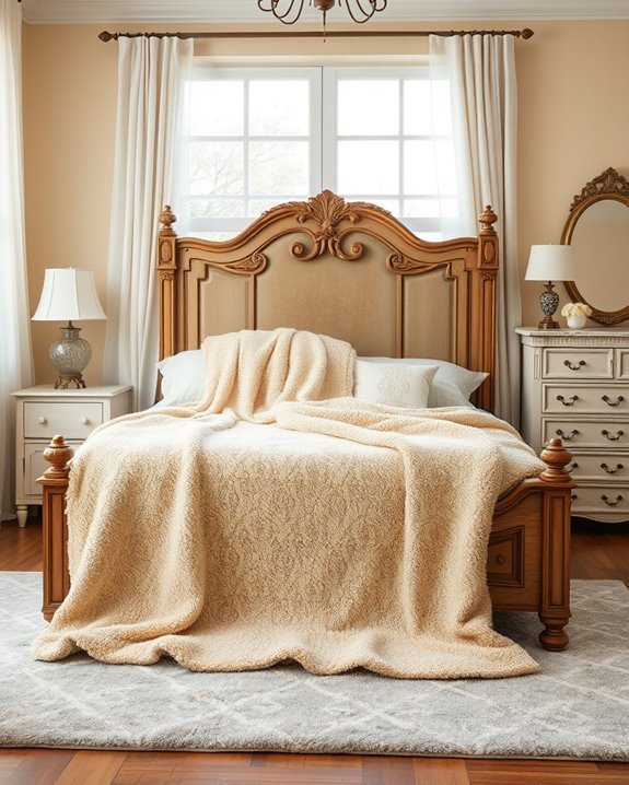 cozy stylish blanket layering