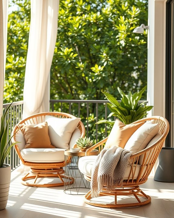 cozy stylish papasan chairs