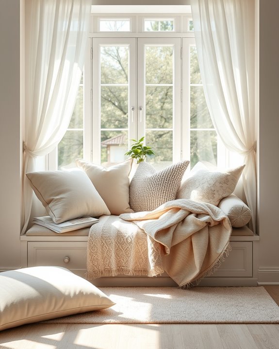 cozy textiles and cushions