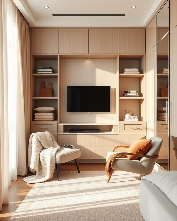 cozy textiles enhance closet