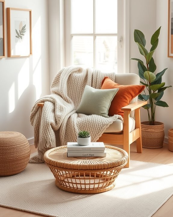 cozy textiles for comfort