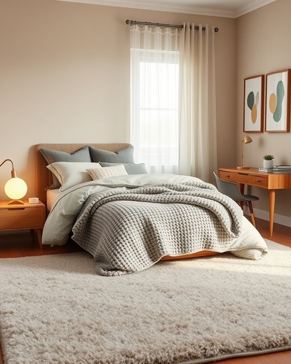 cozy textiles for warmth