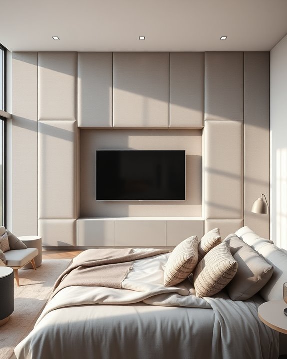 cozy textured fabric panels