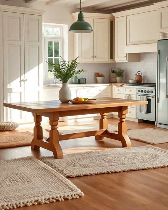 cozy textured kitchen rugs